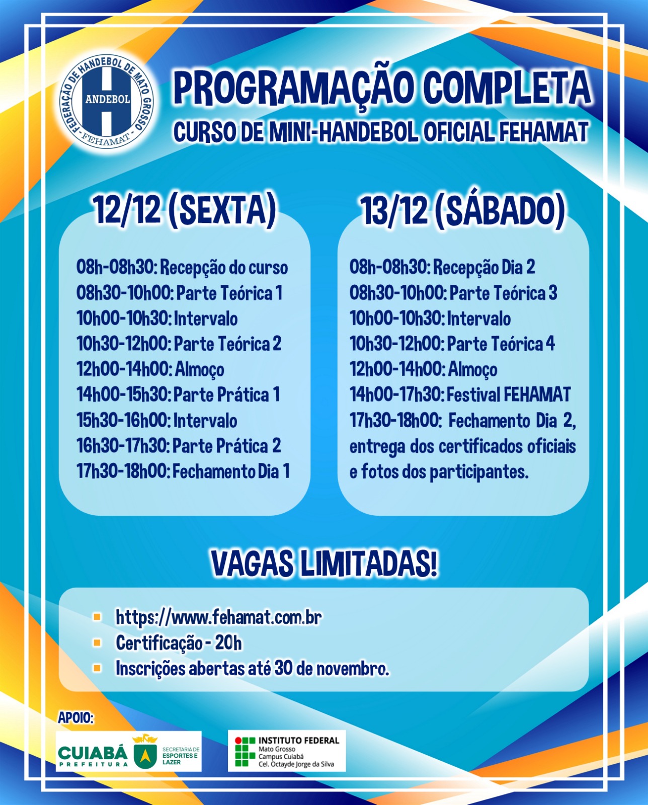 Curso de Mini-Handebol FEHAMAT